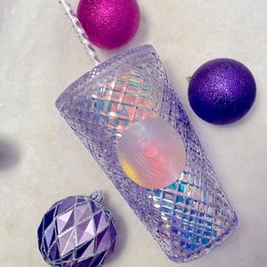 16 OZ Starbucks Tumbler Clear with lilac hues